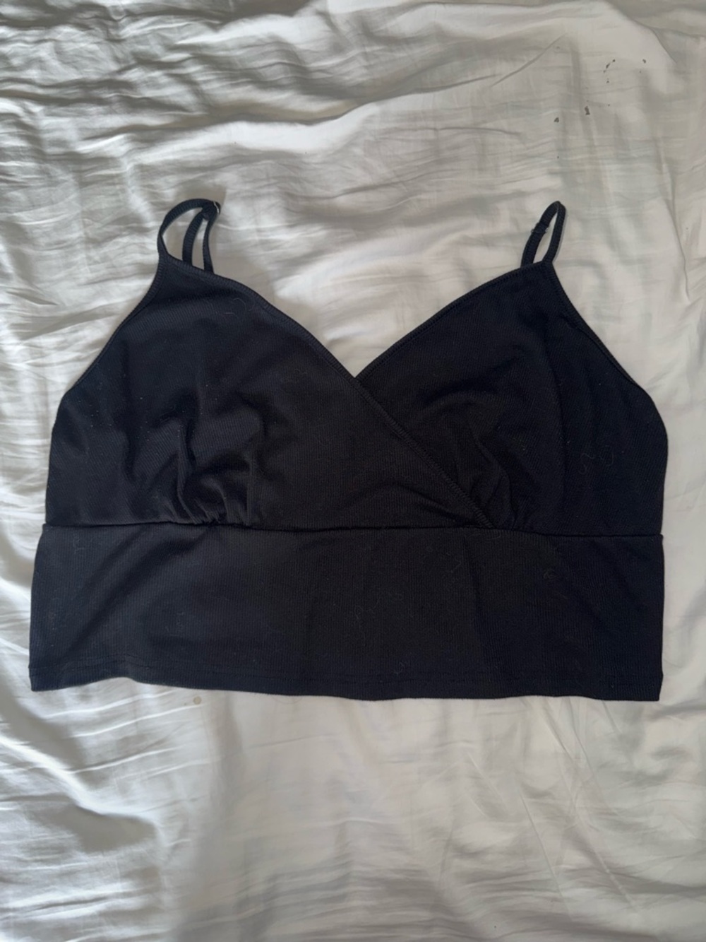 Black V-Neck Top